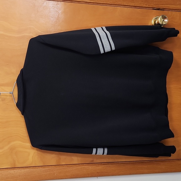 Mens Sweatshirt, 1/4 Zip, Harley-Davidson, Large, Black - Picture 3 of 4